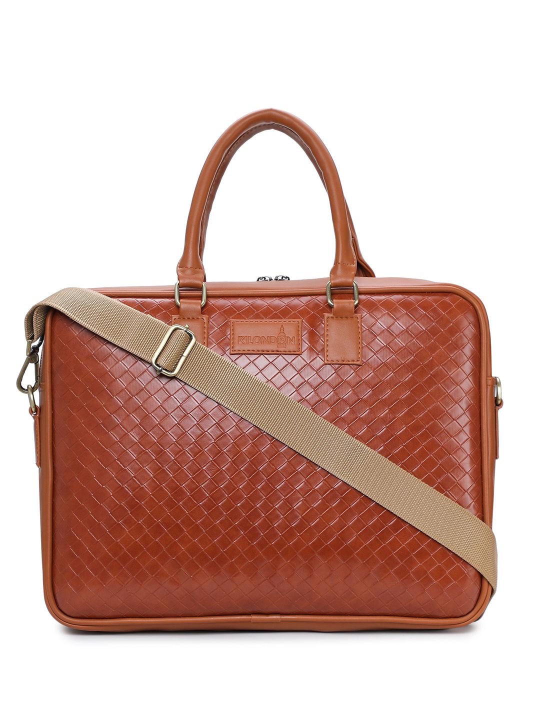 K London Unisex Textured Messenger Bag-picture-22