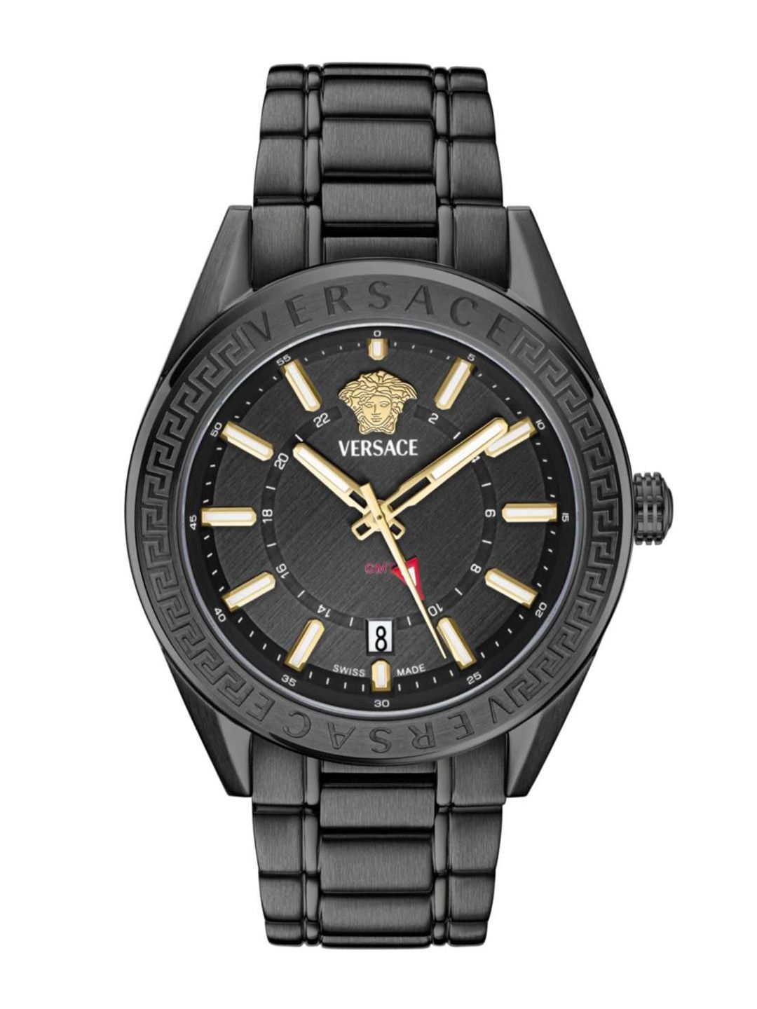 Versace Men Brass Dial & Stainless Steel Bracelet Style Straps Analogue Watch VEAFA0824-image-49