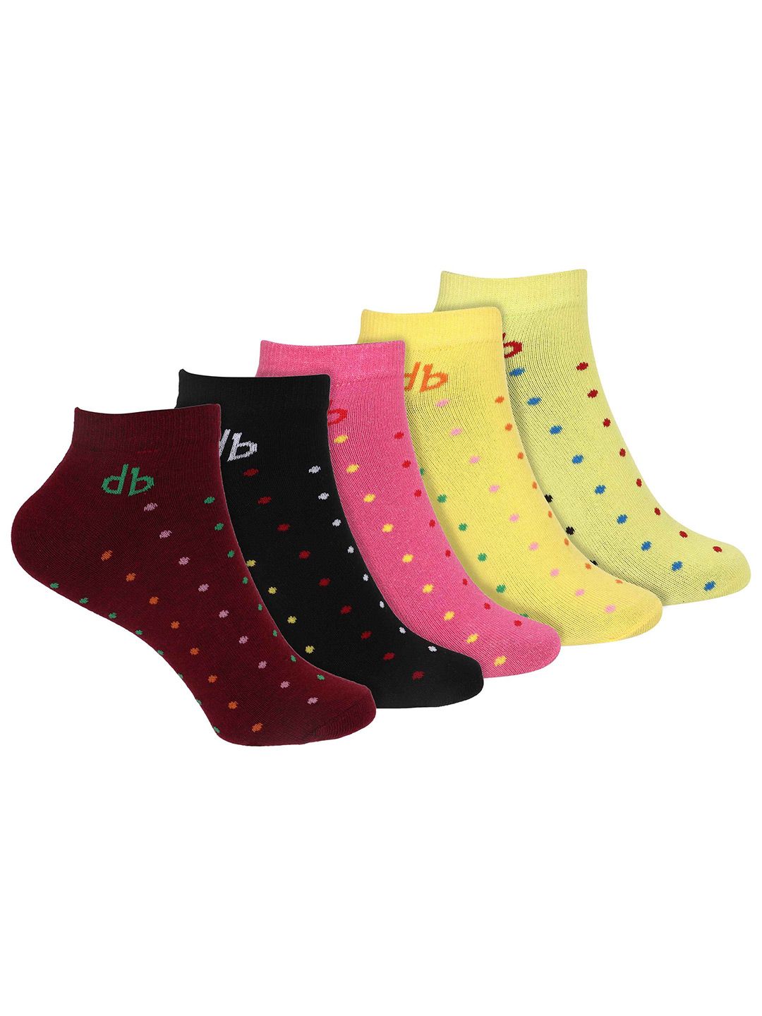 DressBerry Pack Of 5 Patterned Ankle-Length Socks-picture-16