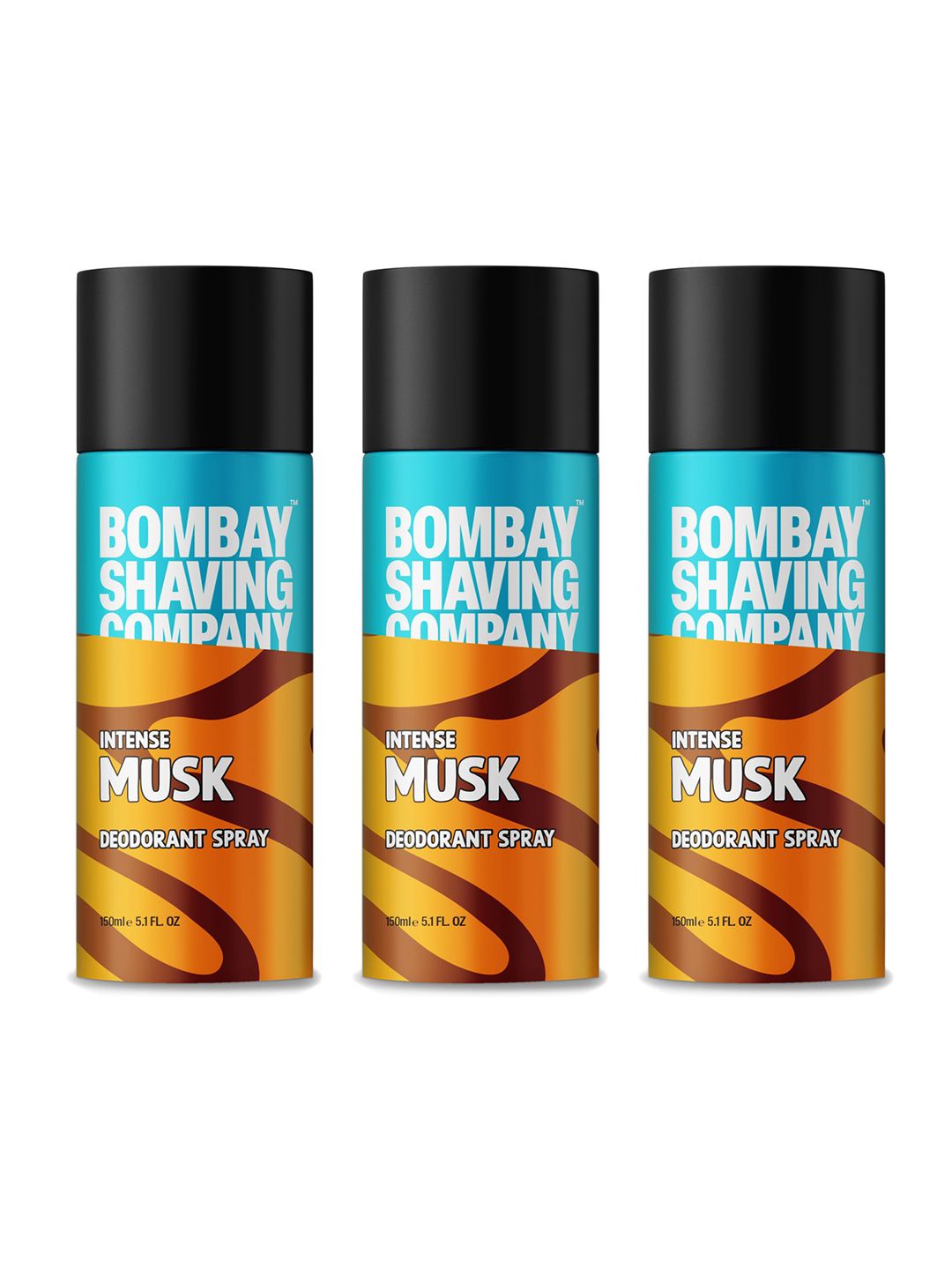 Bombay Shaving Company Men Set of 3 Intense Musk Long Lasting Deodorant Spray - 150ml each-image-17