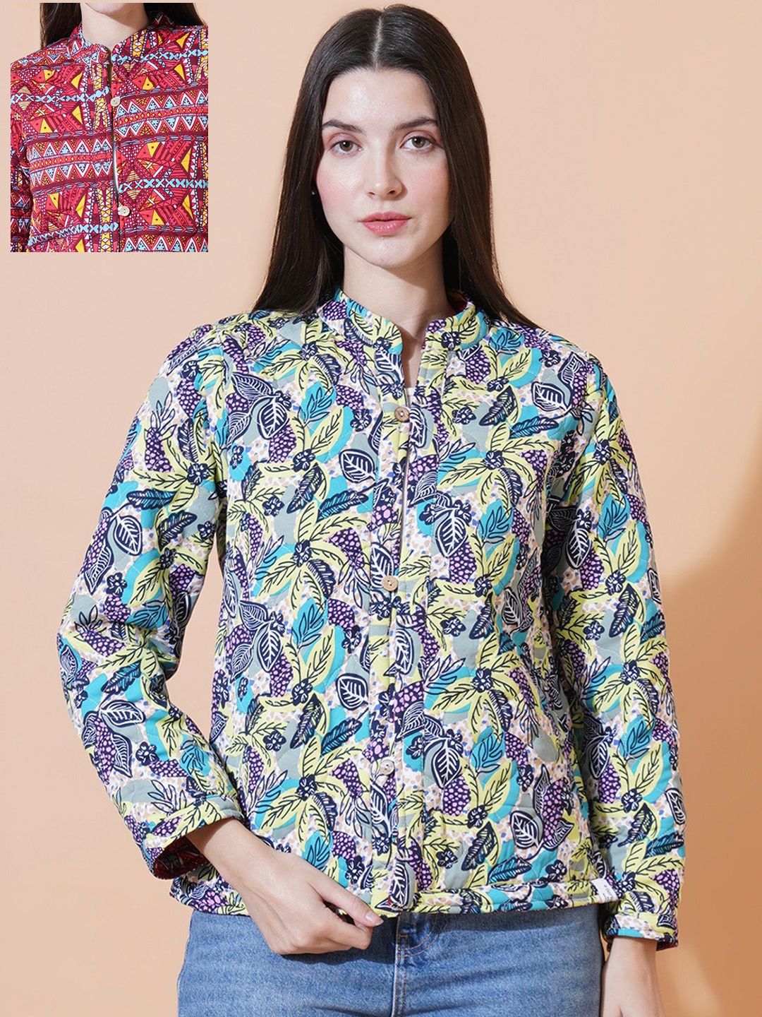 IX IMPRESSION Women Reversible Quilted Jacket