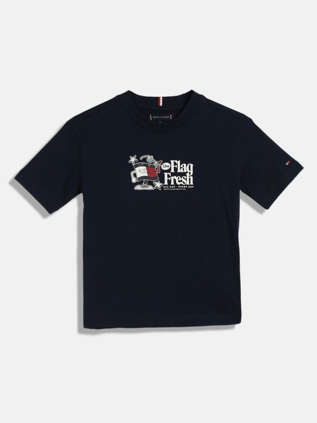 Tommy Hilfiger Boys Graphic Printed Round Neck Cotton T-shirt-picture-26