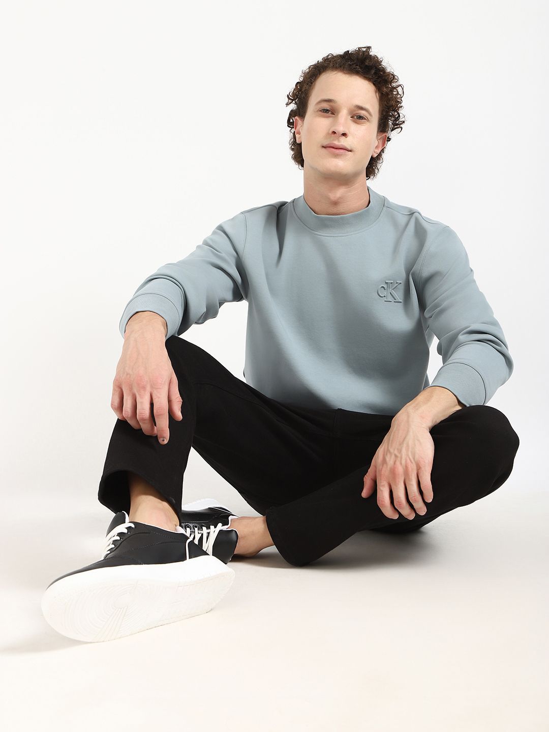 Calvin Klein Jeans Men Round Neck Pure Cotton Sweatshirt-picture-35