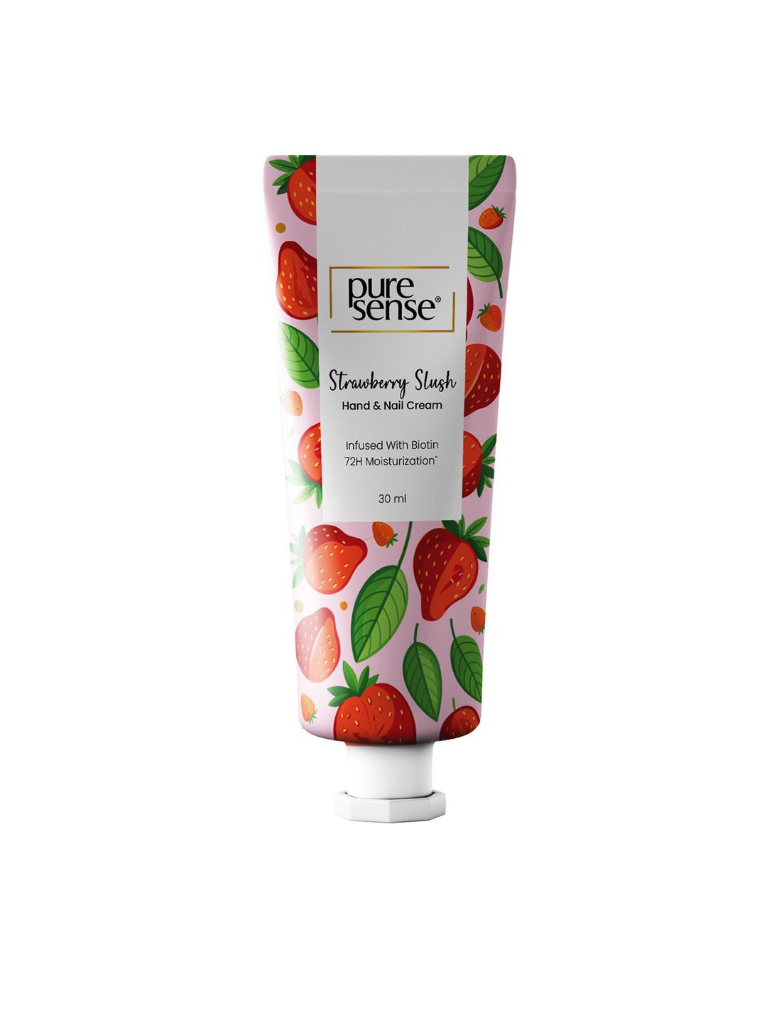 Pure Sense Strawberry Slush Non Sticky Hand & Nail Biotin Cream - 30 ml