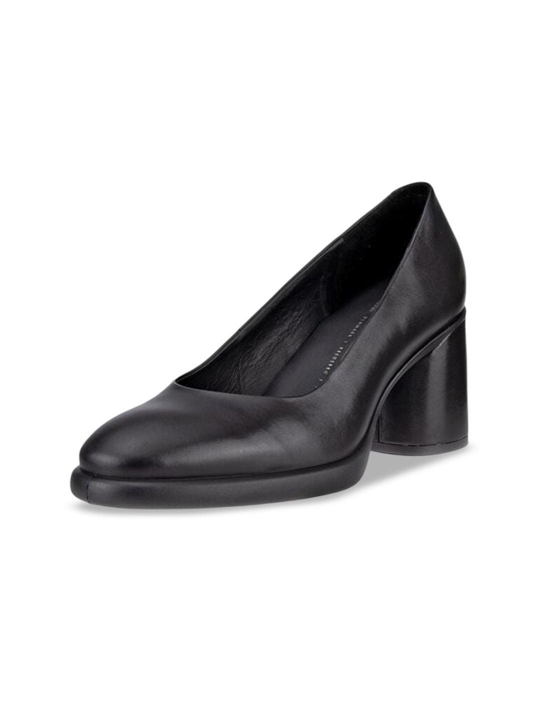ECCO Womens Leather Block Pumps-picture-5