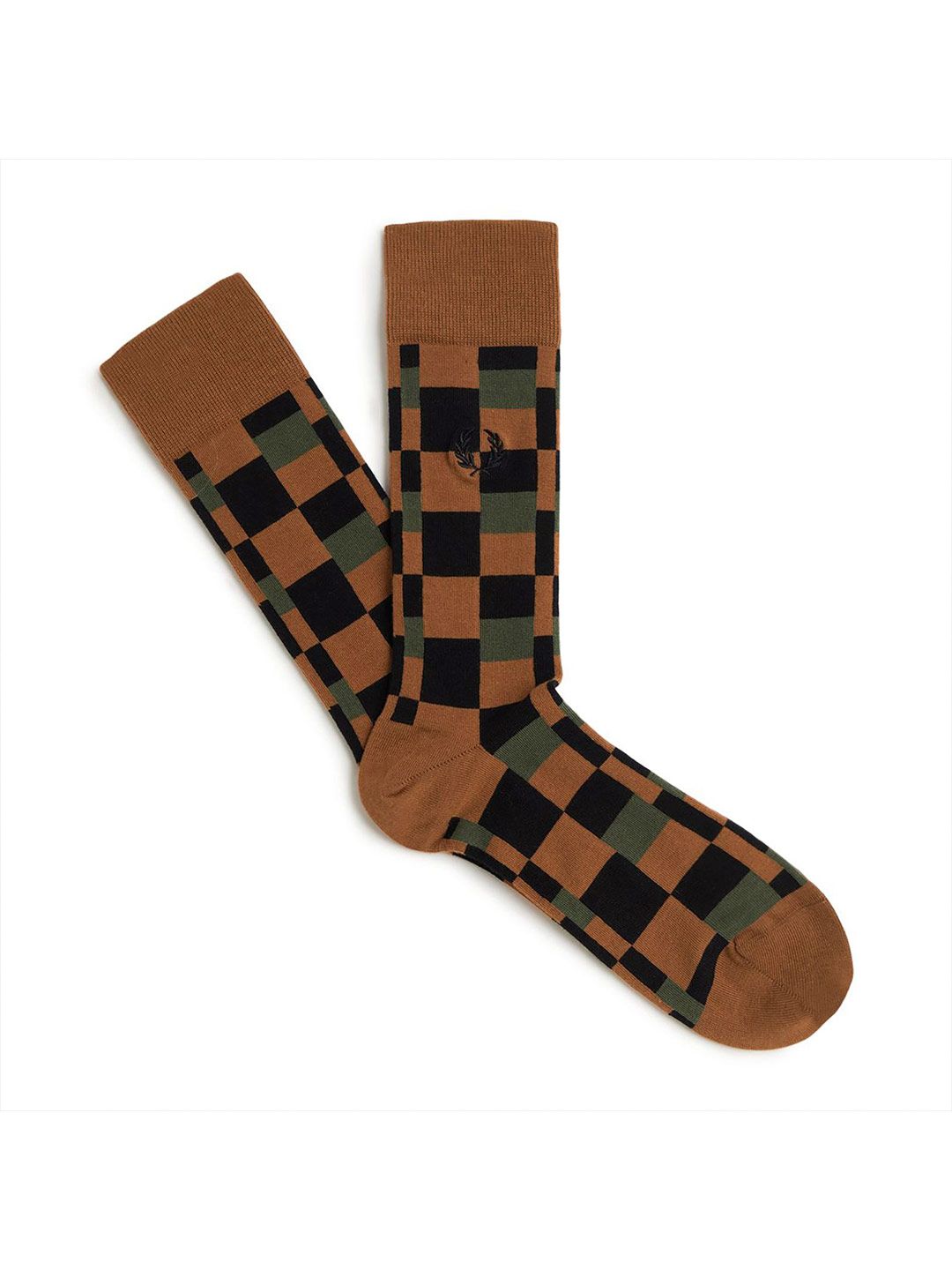 Fred Perry Checked Men Calf-Length Socks-picture-12