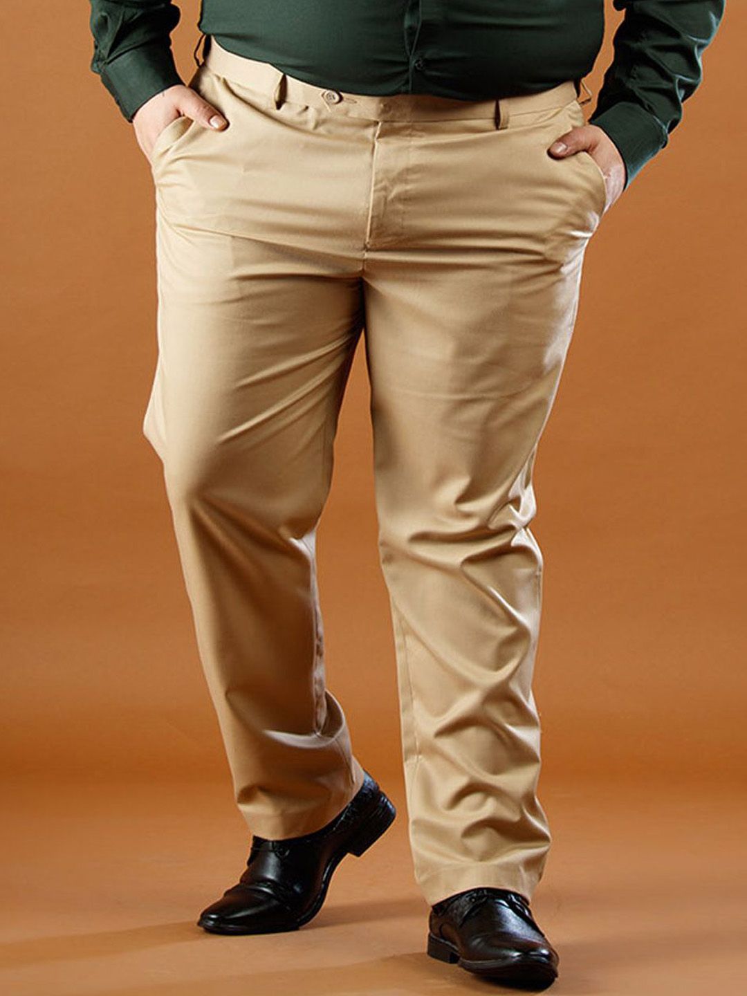 Muffynn Men Relaxed Straight Leg Straight Fit Trousers-picture-38