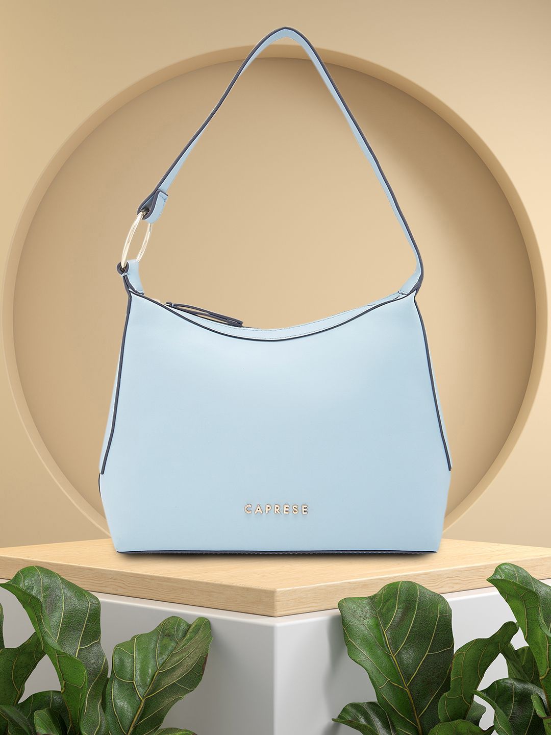 Caprese Women Solid Structured Handheld Bag-picture-19