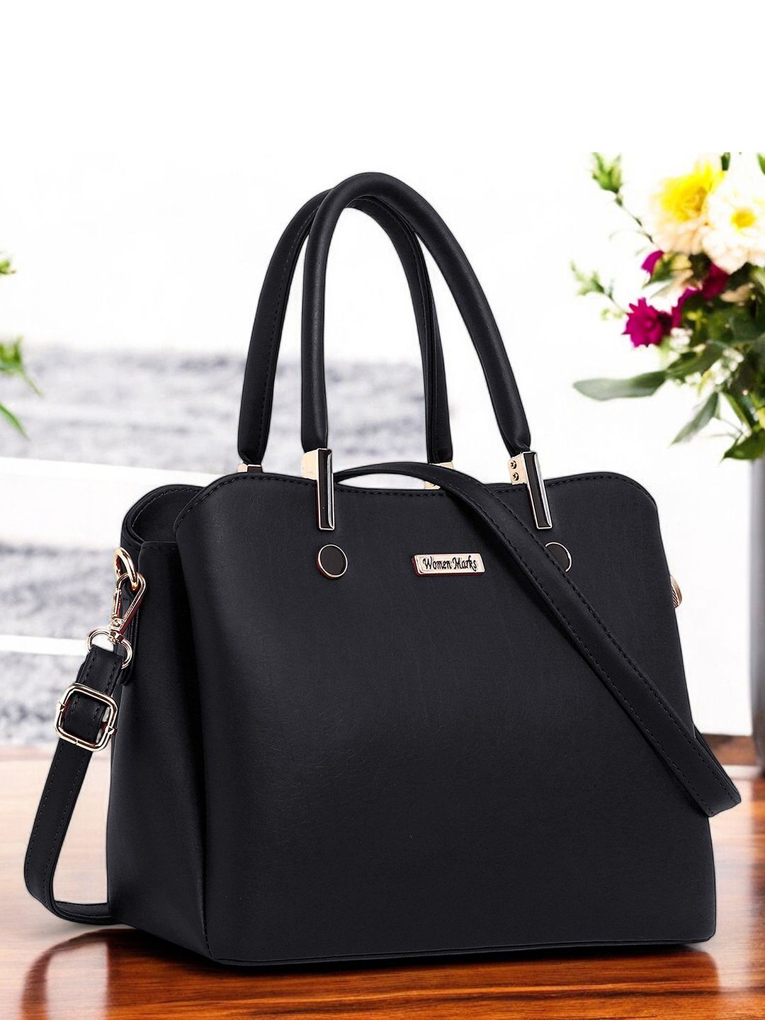 WOMEN MARKS PU Handheld Bag with Cut Work-picture-41