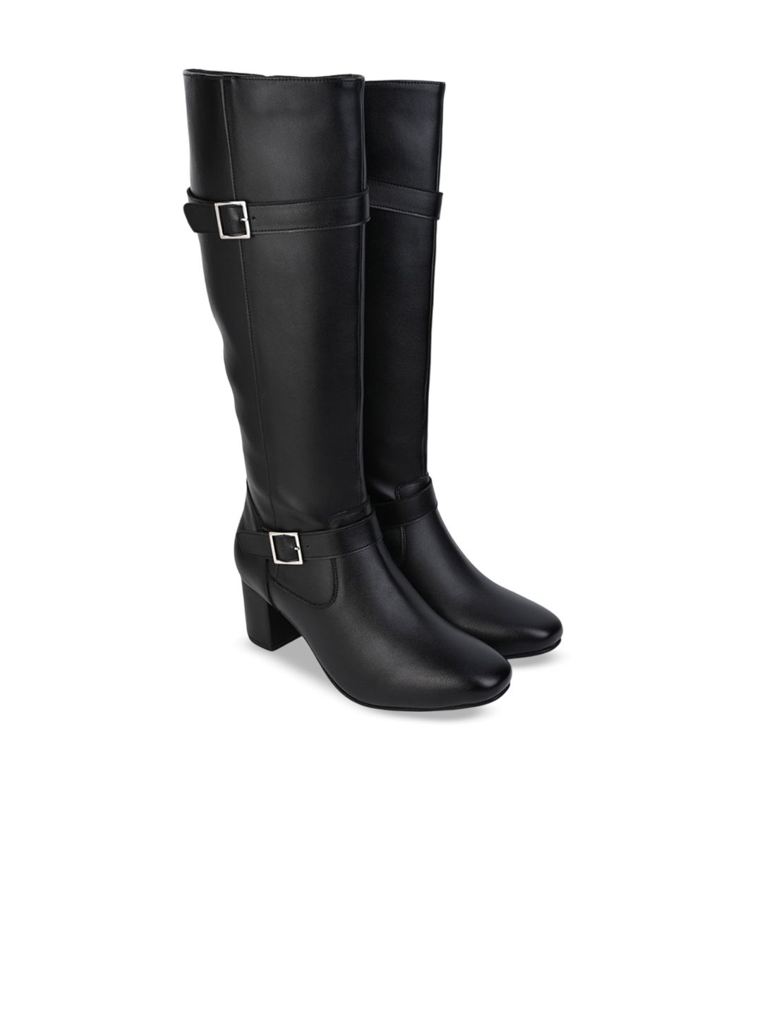 The Roadster Lifestyle Co Women Block Heeled Knee Boots-picture-23