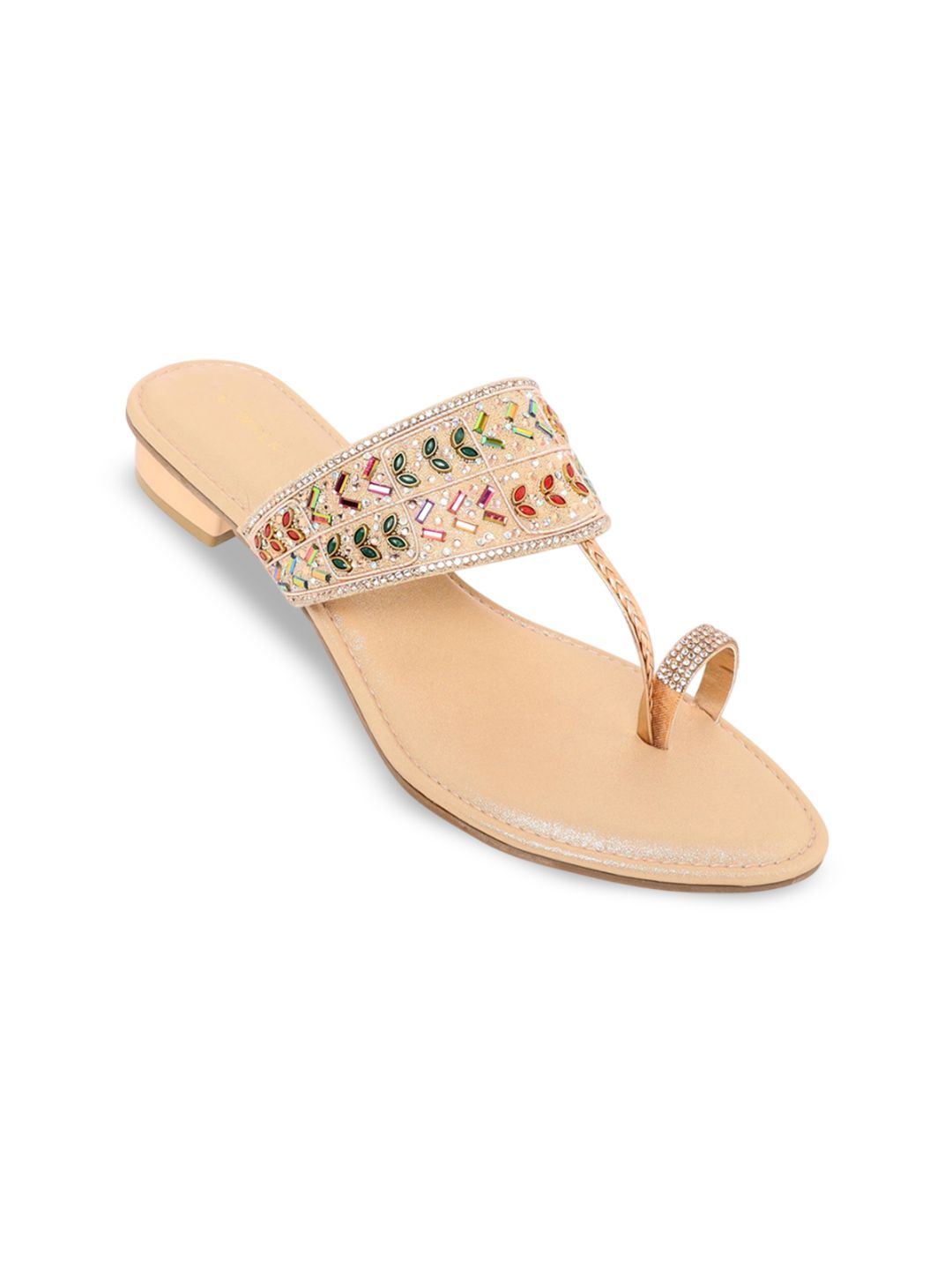 V-WALK Women Embellished Ethnic One Toe Flats-picture-22