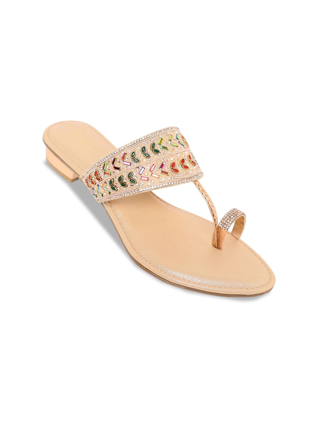 V-WALK Women Embellished Ethnic One Toe Flats-picture-26