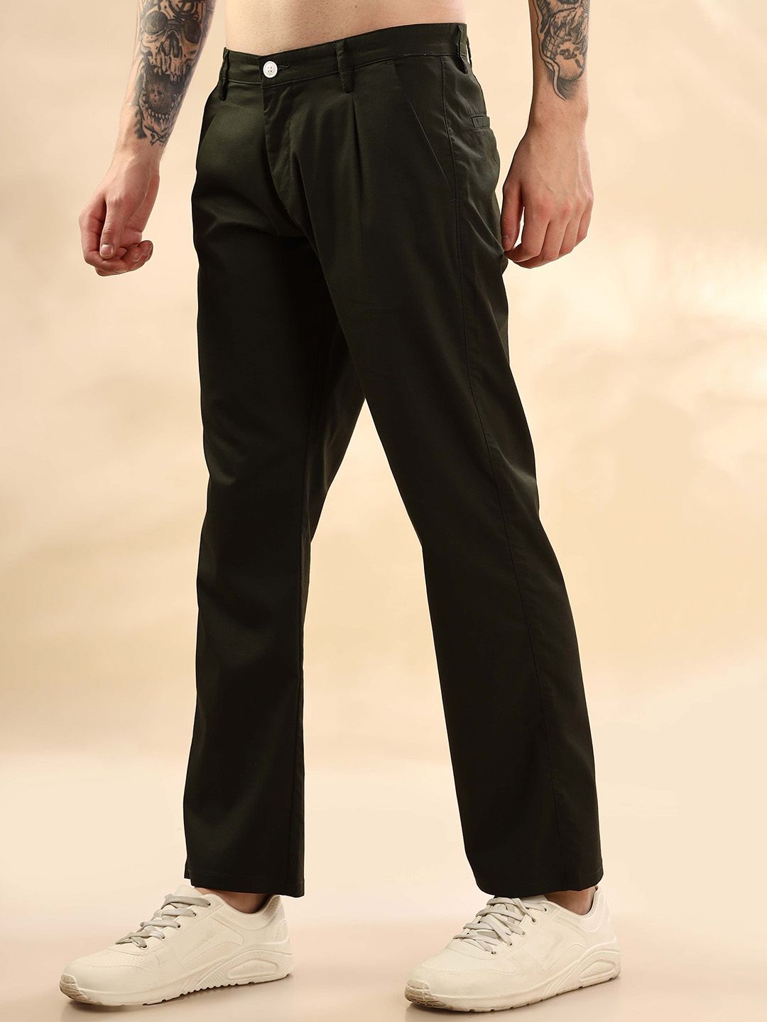 Mast & Harbour Men Loose Fit Trousers-picture-36