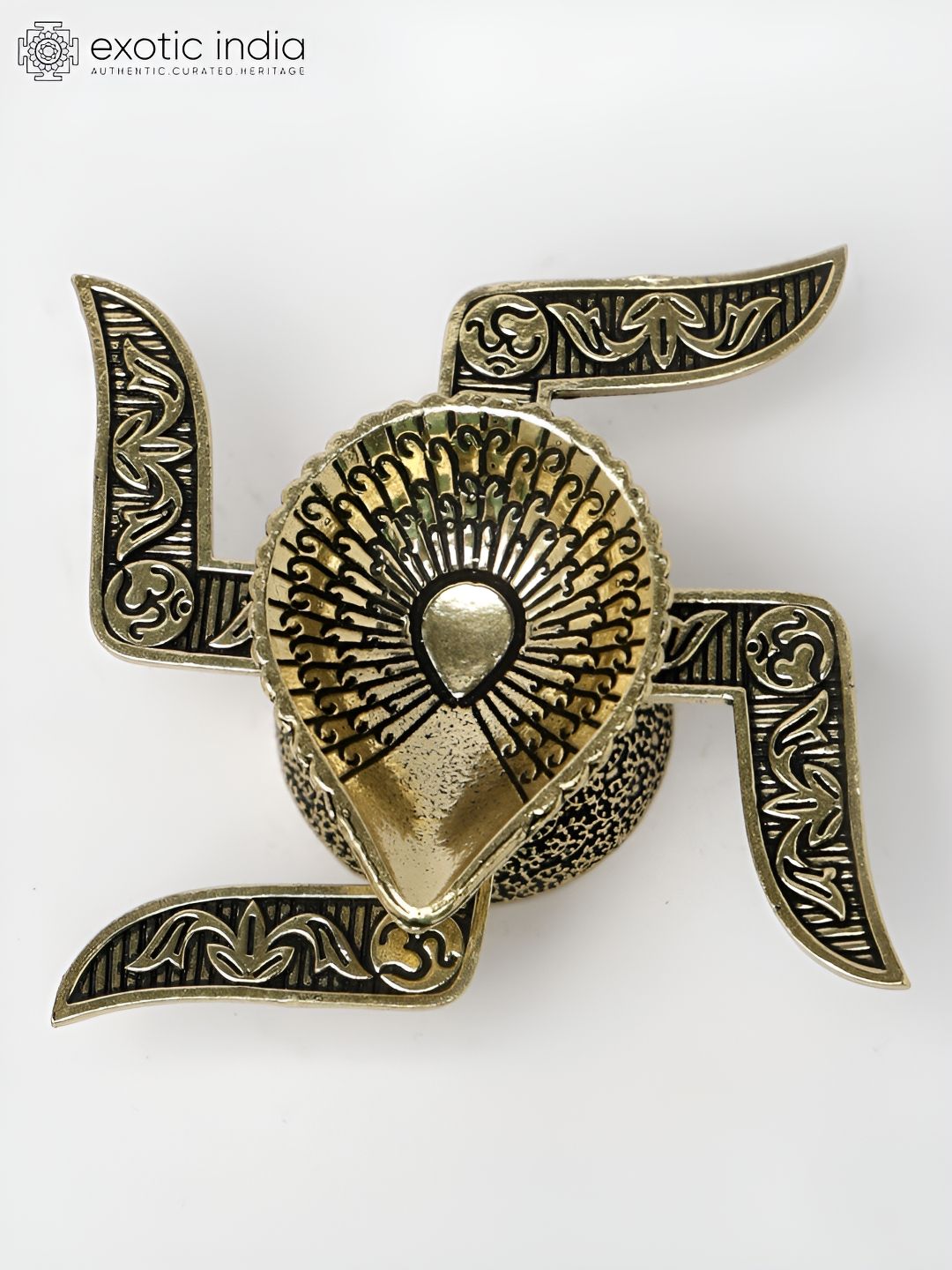 Exotic India Gold-Toned Religious Figurine Showpiece-picture-22