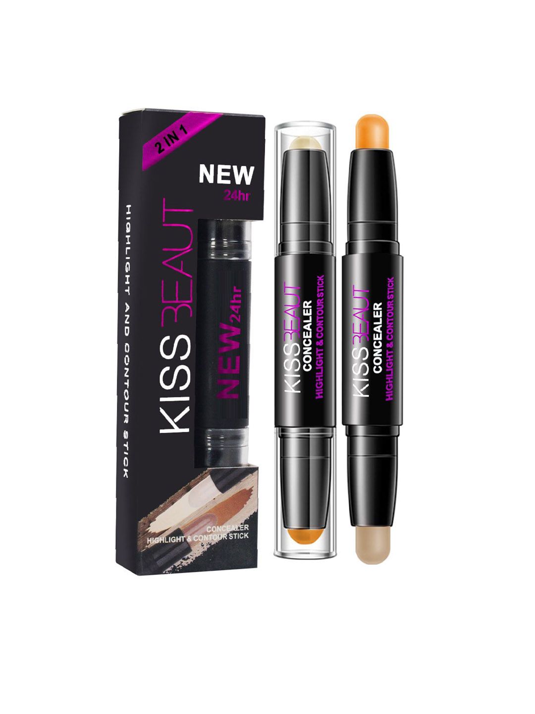 Adbeni 2 In 1 Concealer, Highlighter & Contour Stick - Shade B-image-47