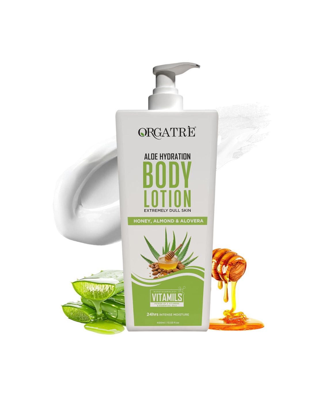 Orgatre Aloe Hydration Body Lotion With Honey & Almond - 400 ml-image-41