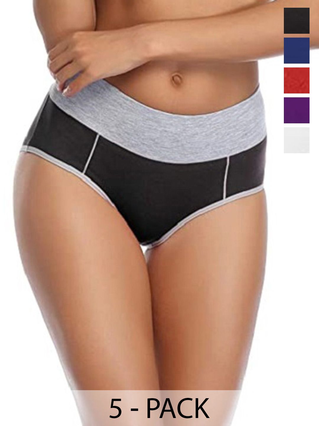 Diving Deep Pack of5 Cotton Hipster Briefs-picture-20