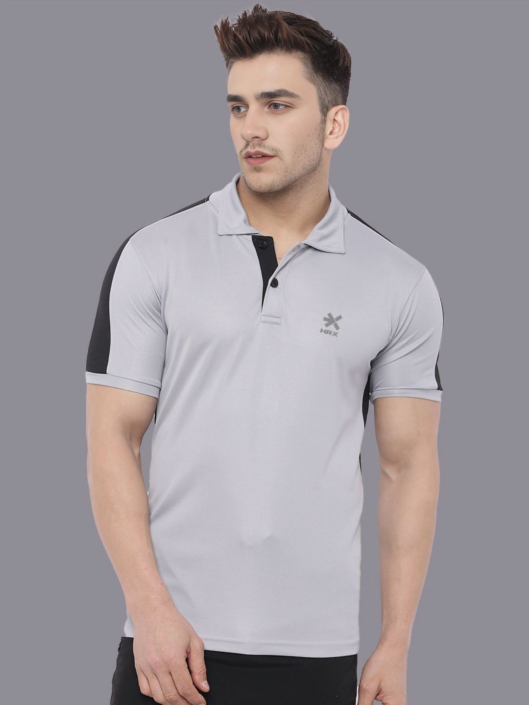HRX by Hrithik Roshan Men Solid Polo Collar T-shirt-image-13