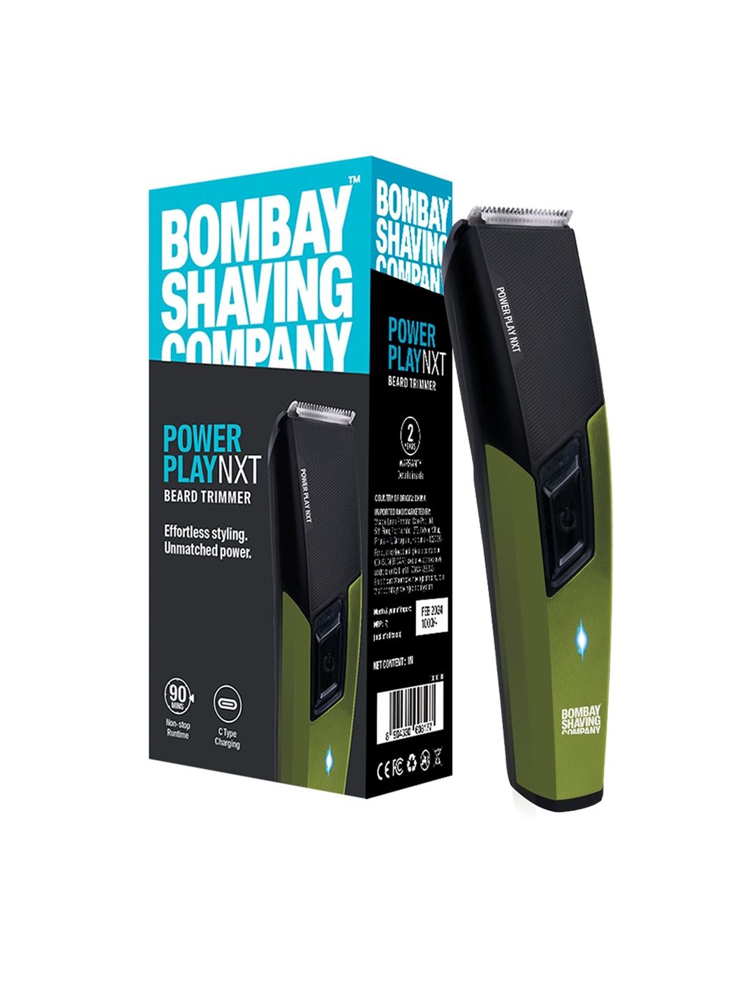 Bombay Shaving Company Men Power Play Nxt Beard Trimmer - Green