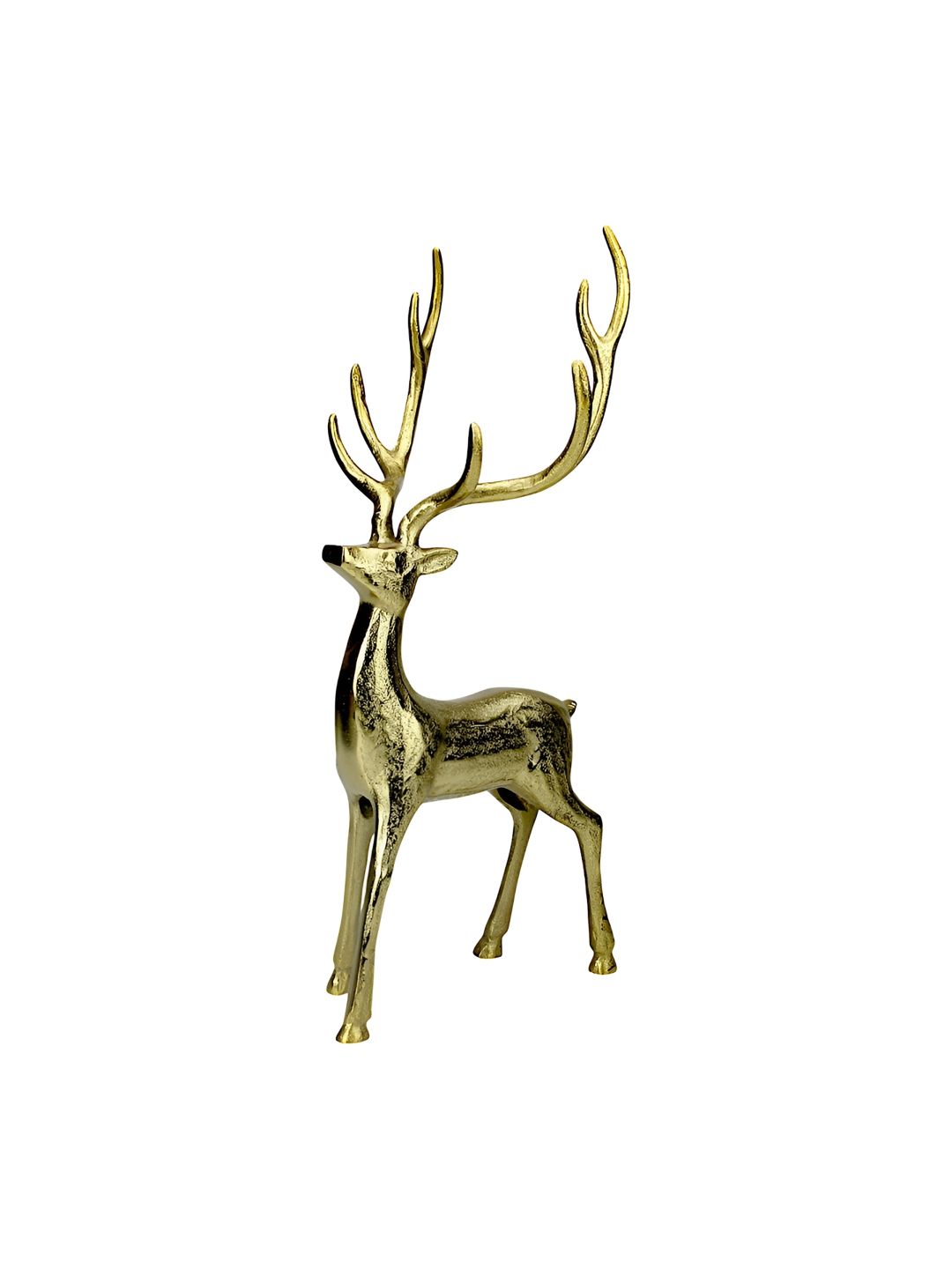 Hind Decor Yellow Standing Reindeer Showpiece-image-37