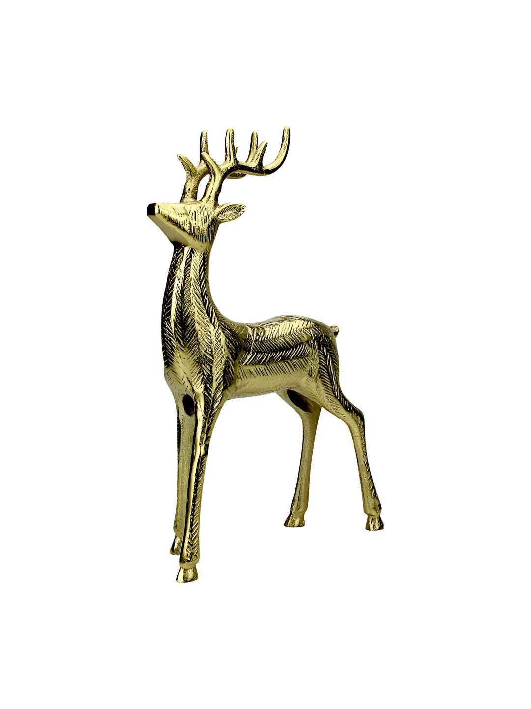 Hind Decor Yellow Christmas Deer Showpiece-image-34