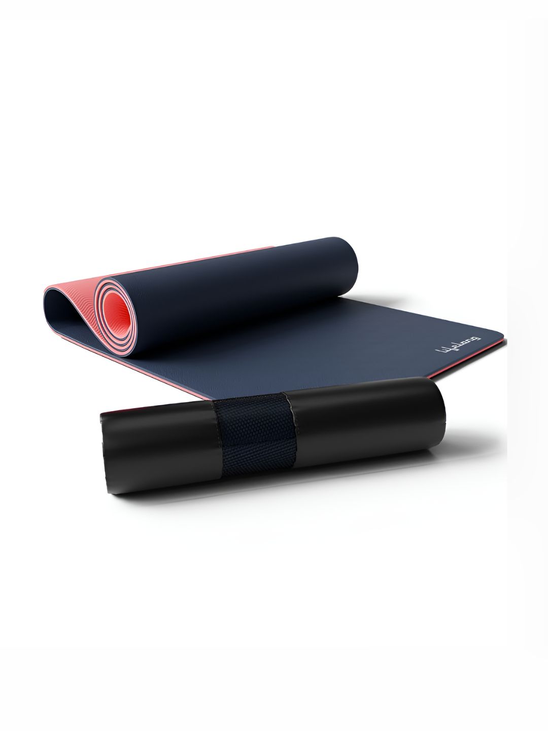 Lifelong Blue and Pink Anti-Slip Yoga Mat