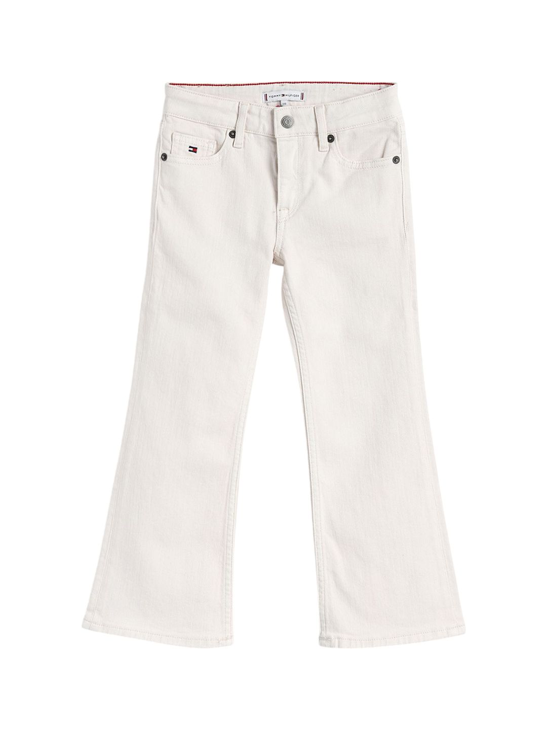 Tommy Hilfiger Girls Straight Fit Mid-Rise Jeans