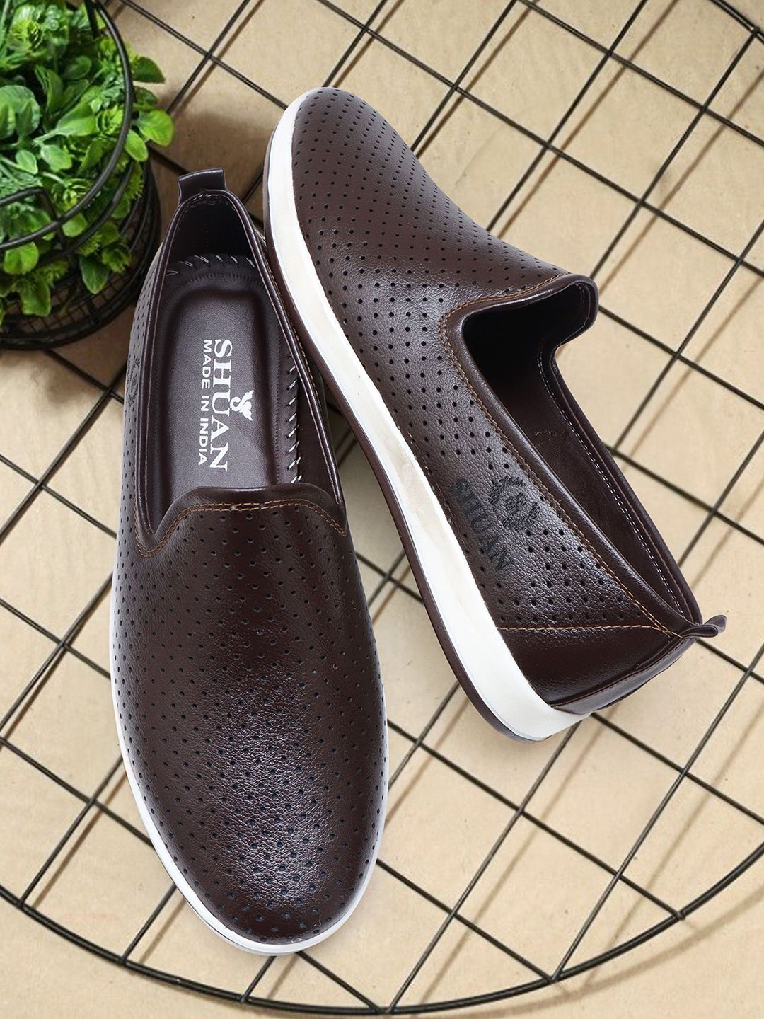 SHUAN Men Laser Cuts Lightweight Espadrilles-picture-38