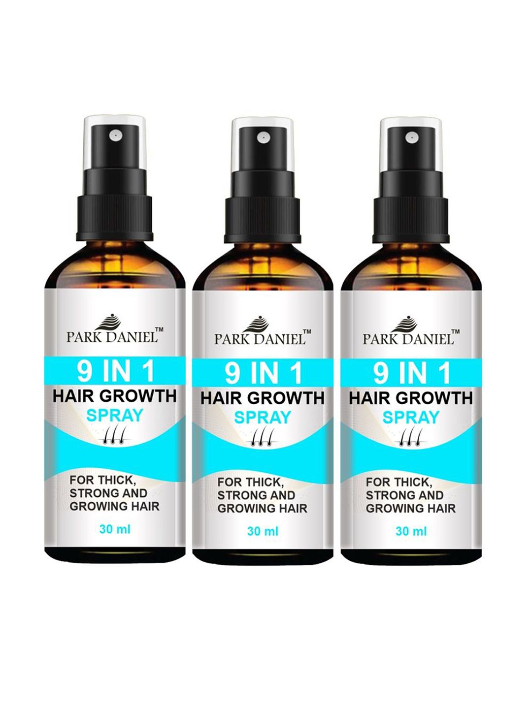 Park Daniel Set Of 3 9 In 1 Hair Growth Serum Spray - 30 ml Each-image-29