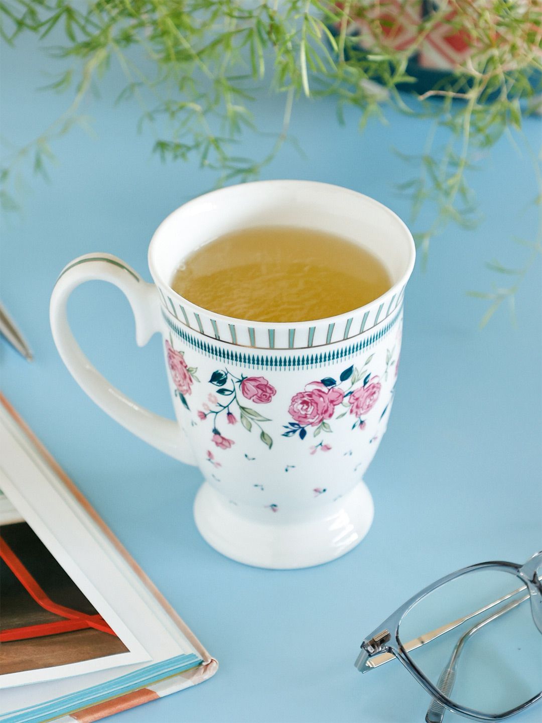 CLAY CRAFT Multicoloured Printed Ceramic Glossy Mugs Set of Cups and Mugs-picture-28