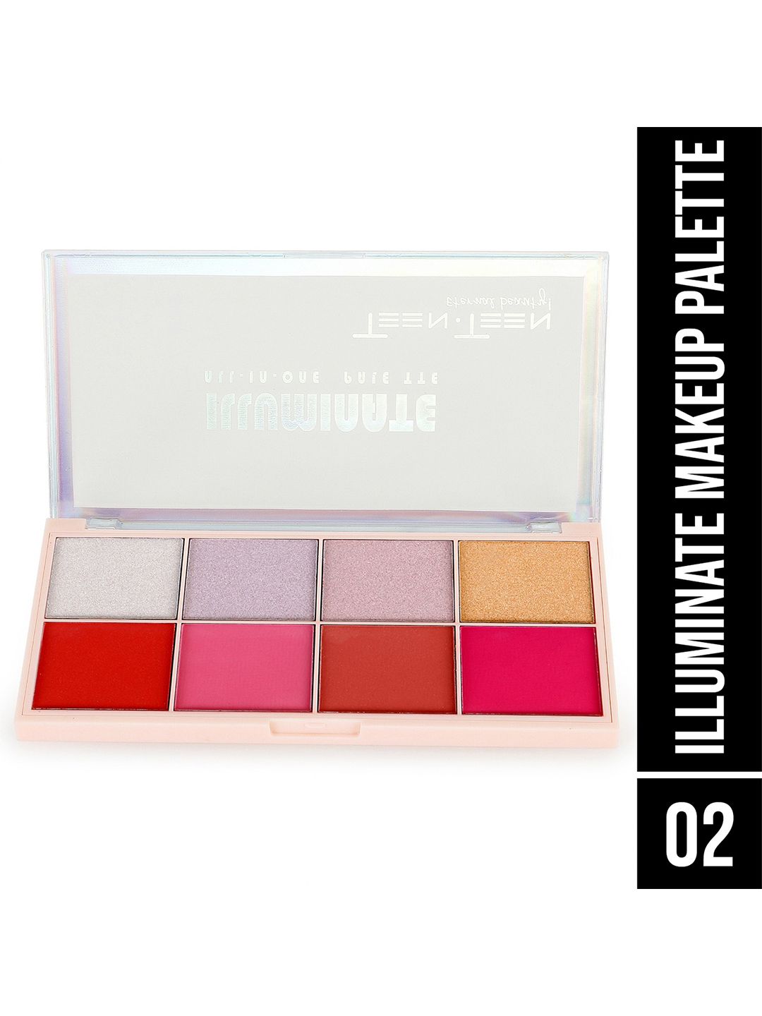 TEEN TEEN COSMETICS Illuminate All in One Makeup Blusher & Highlighter Palette - 18g - 02-picture-11