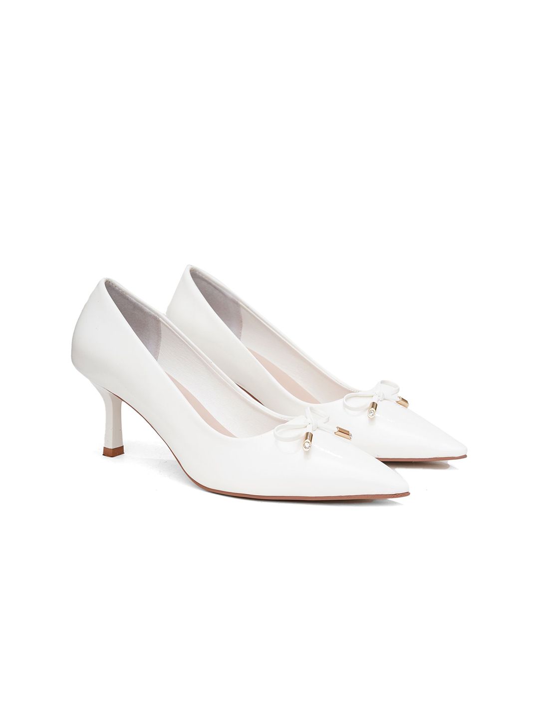 Sherrif Shoes PU Stiletto Pumps with Bows-picture-30