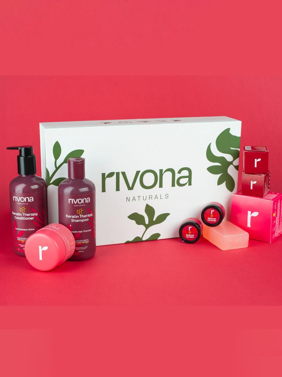 Rivona Naturals 6 Pcs The Pink Box Gift Set Hair & Face Care Combo-picture-10