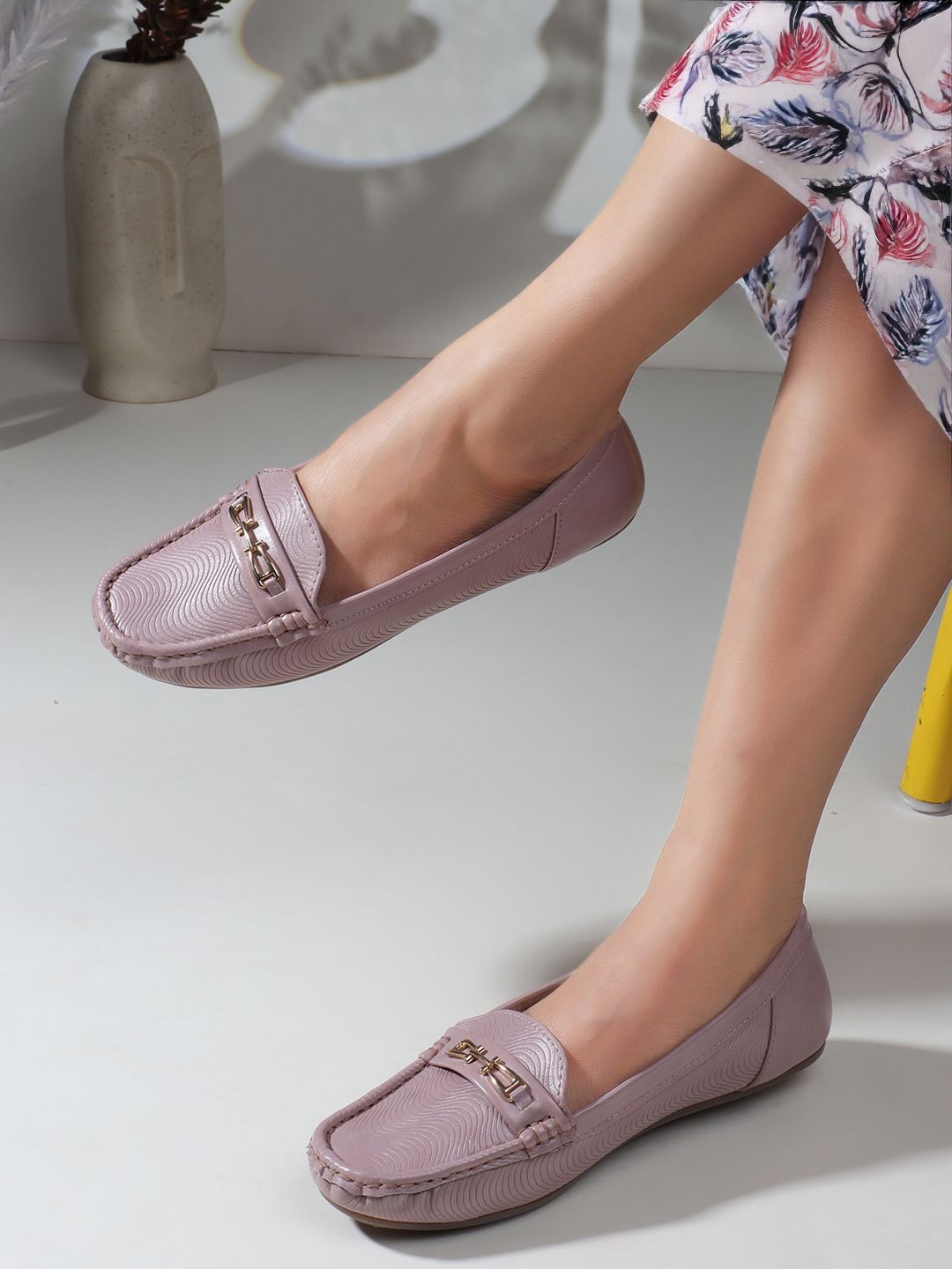 ICONICS Women Textured Loafers-picture-31