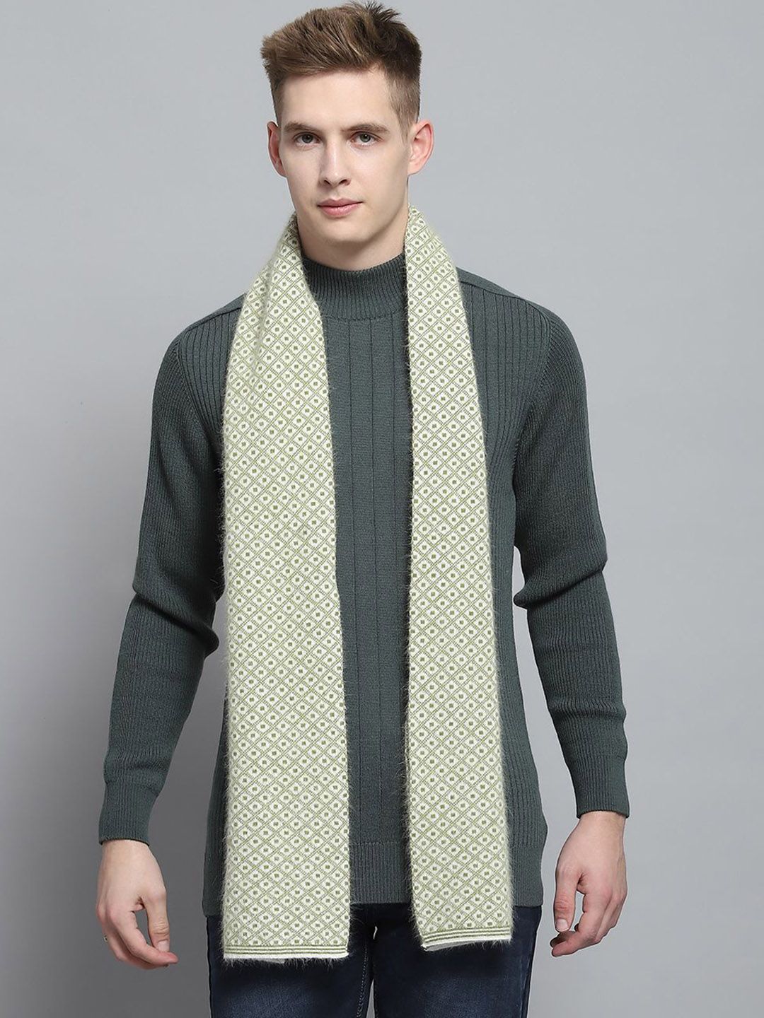 Monte Carlo Men Merino Wool Mufflers-picture-33