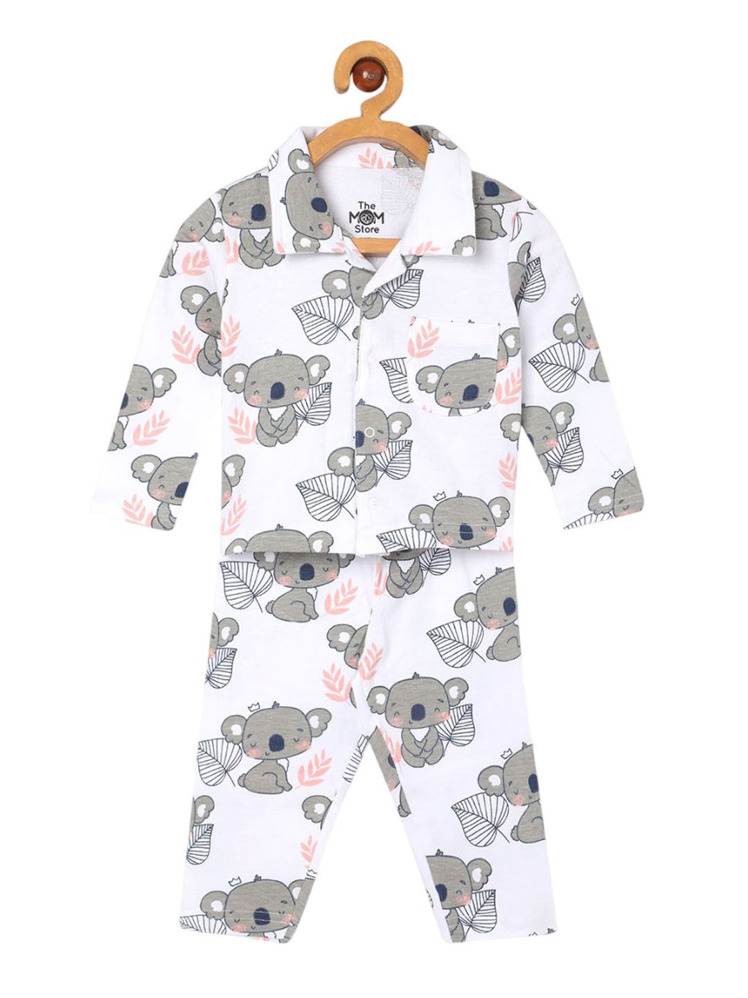 The Mom Store Unisex Kids Printed Night suit-picture-40