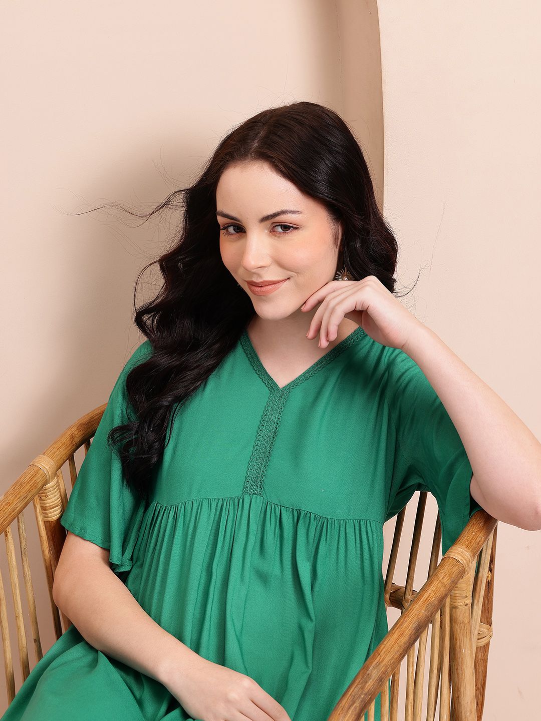 Mast & Harbour Embroidered Detail A-Line Dress-picture-40