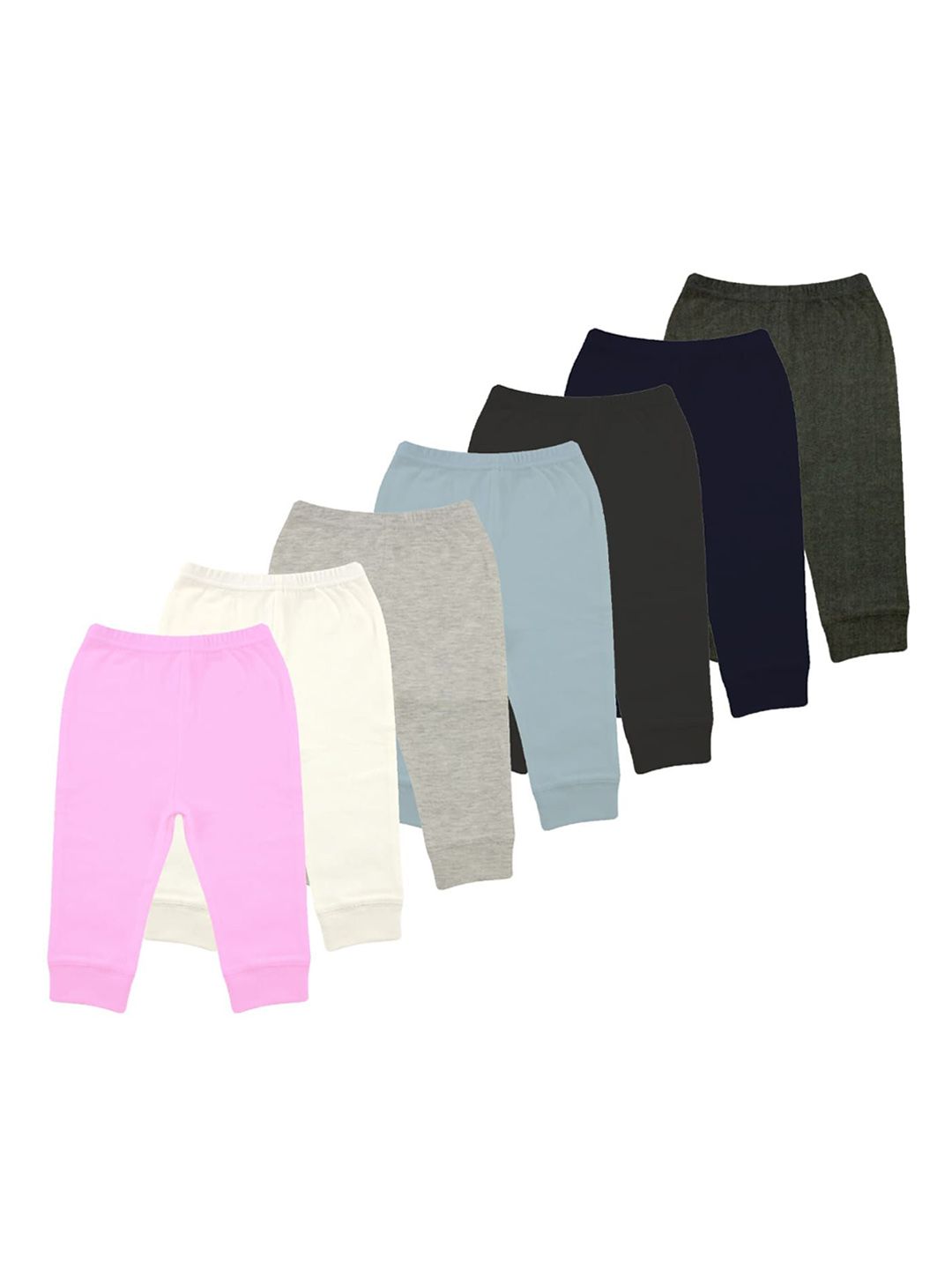 Lenam Kids Pack Of 7 Mid Rise Joggers