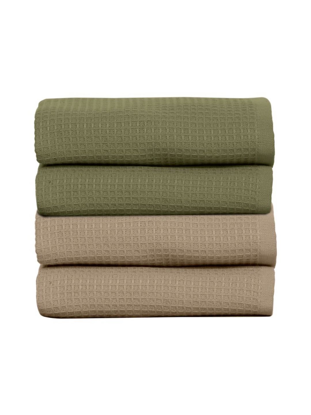 Mulberry Living 4-Pcs Grey & Green Textured 450 GSMHandTowels-picture-44