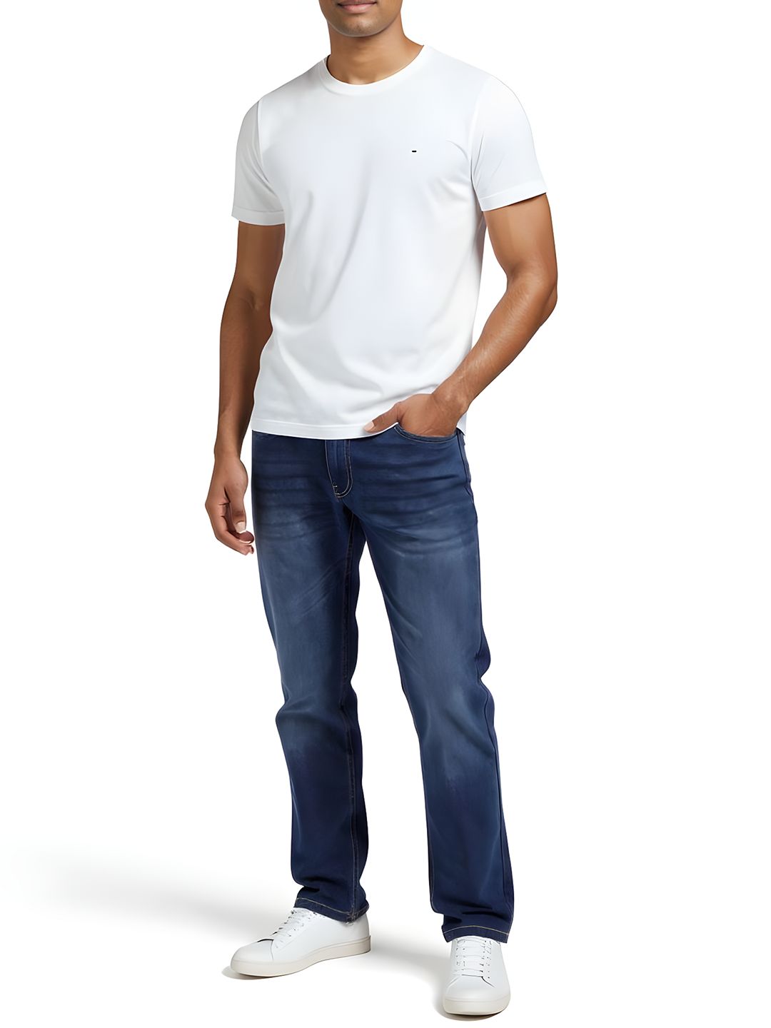 glitchez Men Relaxed Fit Light Fade Jeans-picture-31