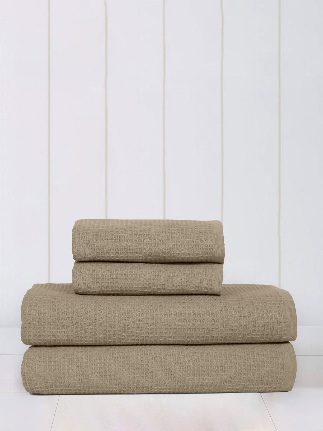 Mulberry Living Beige 4 Piece Cotton 450 GSM Towel Set-picture-46