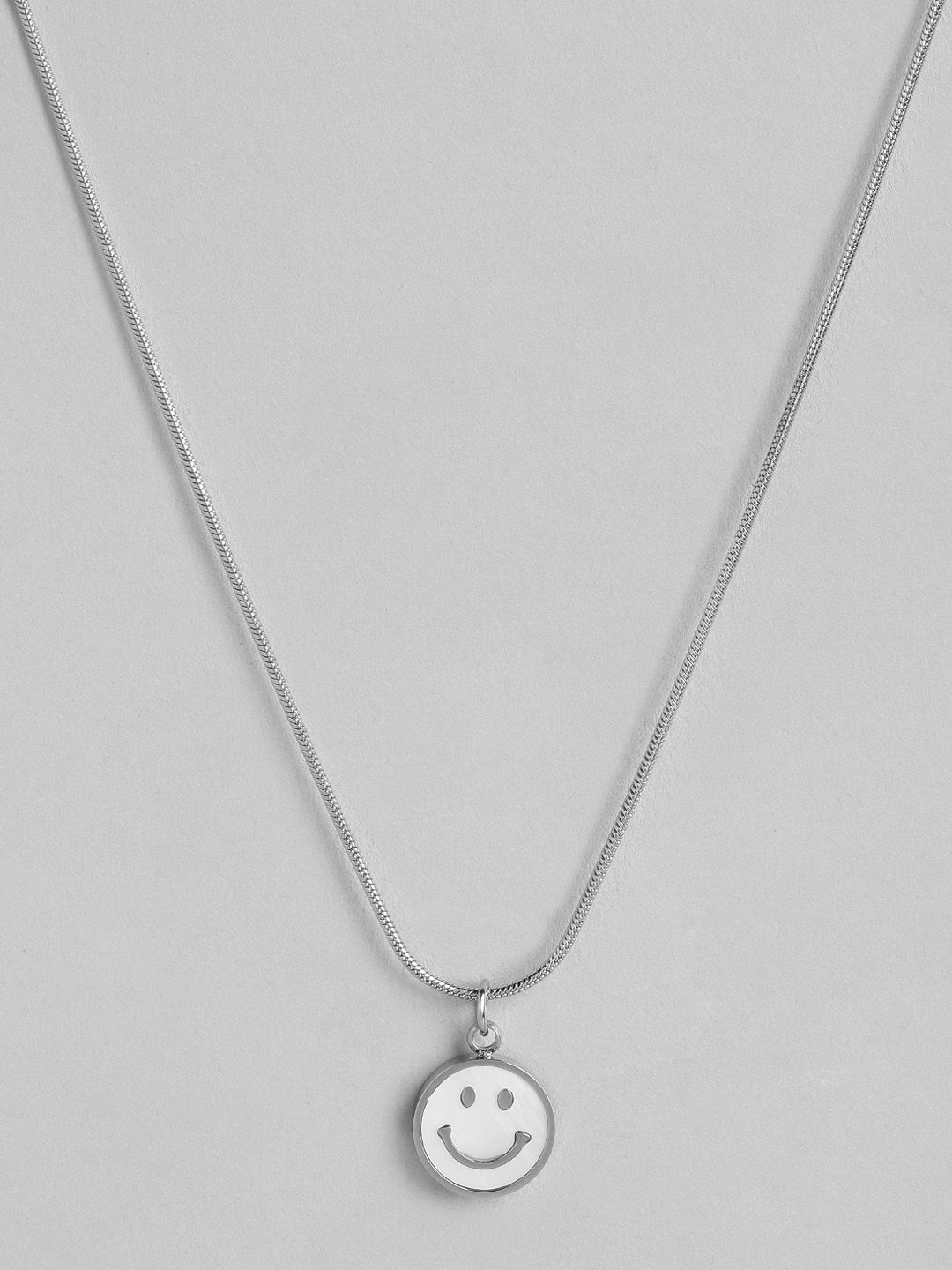 DressBerry Round Shaped Smiley Pendant Chain-picture-12