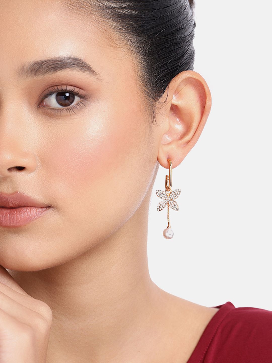 DressBerry Floral Design Drop Earrings-picture-53