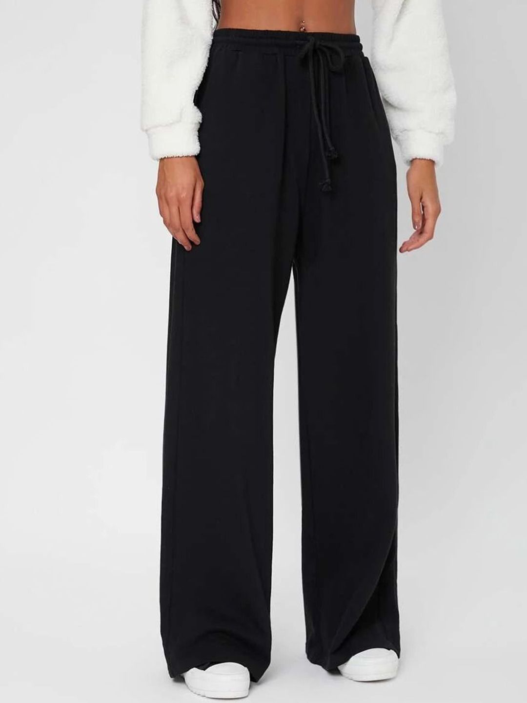 Stylecast X Slyck Women Comfort Loose Fit High-Rise Pure Cotton Pleated Trousers-image-38