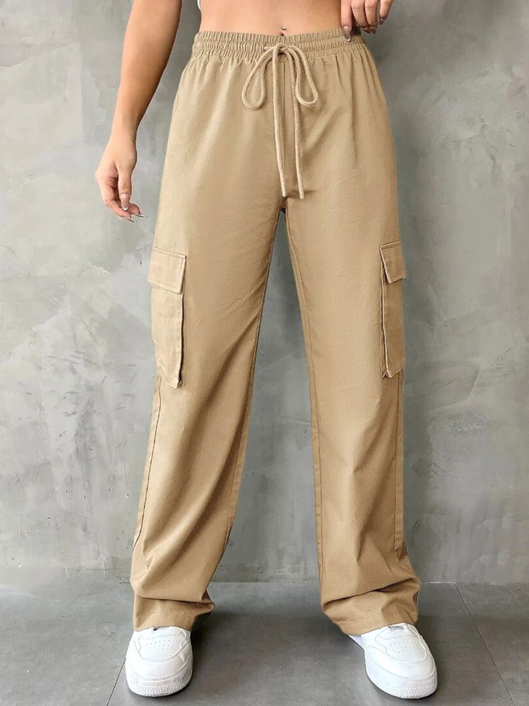 Stylecast X Slyck Women Mid-Rise Comfort Pure Cotton Cargo-image-41