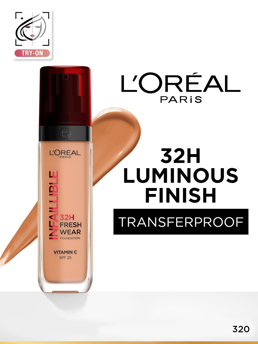 LOreal Infallible Luminous Coverage 32H Fresh Wear Foundation 30ml - 320-image-9