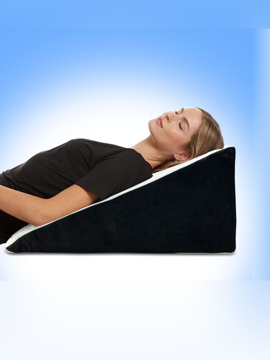 Sleepsia White Memory Foam Filled Polyester Therapedic Pillow-image-35