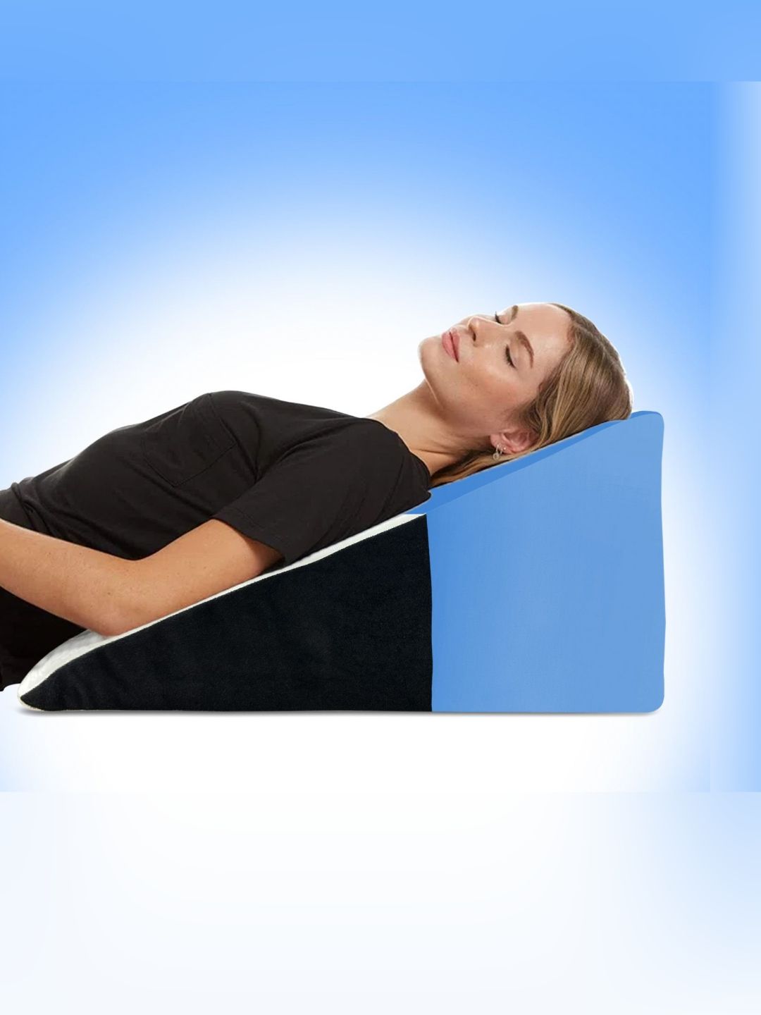 Sleepsia White Memory Foam Filled Polyester Breathable Therapedic Pillow-picture-52