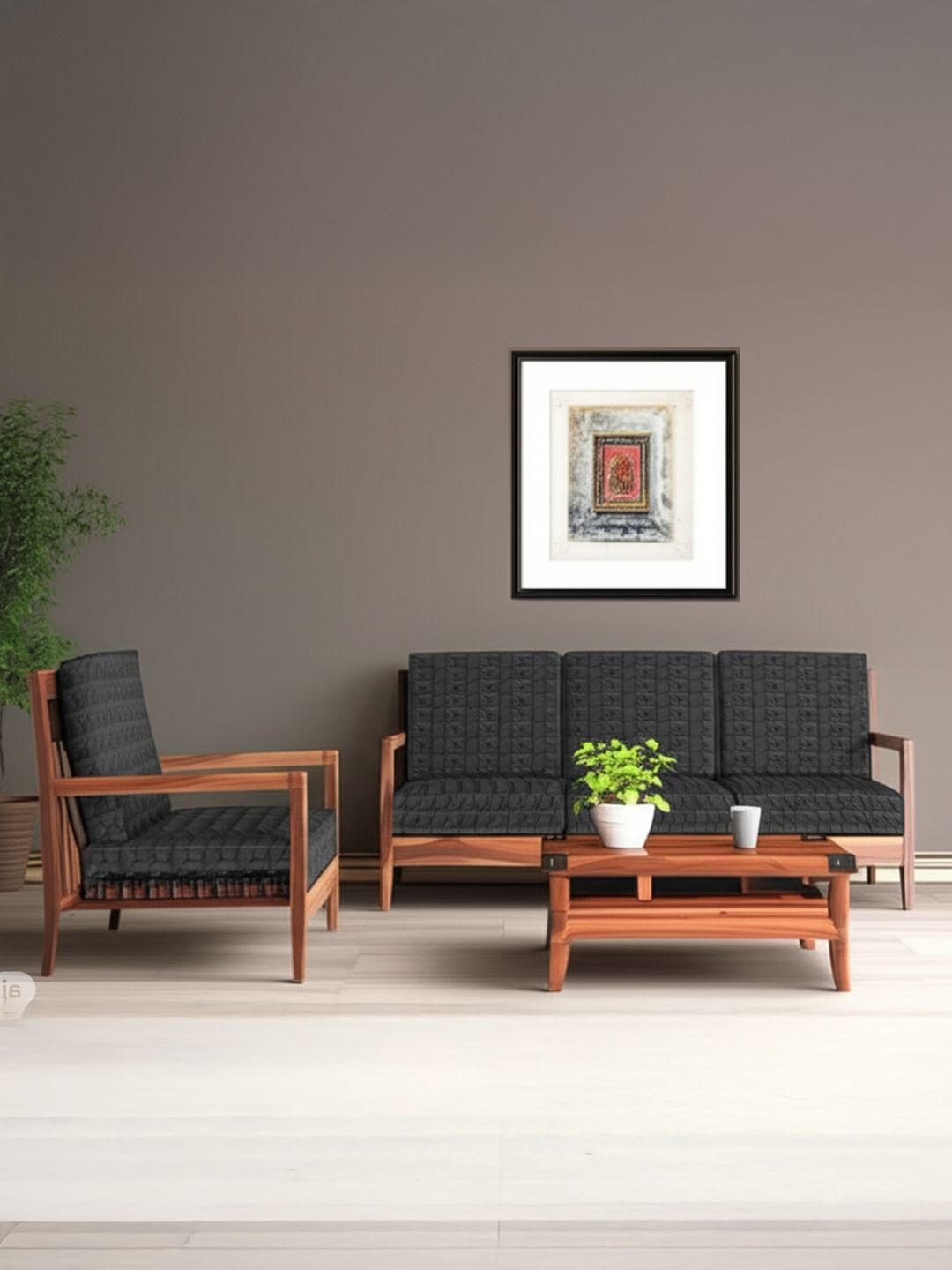 Cortina Grey Pck of 8 Soft Bubble Stretchable Solid Sofa Slipcovers-picture-23