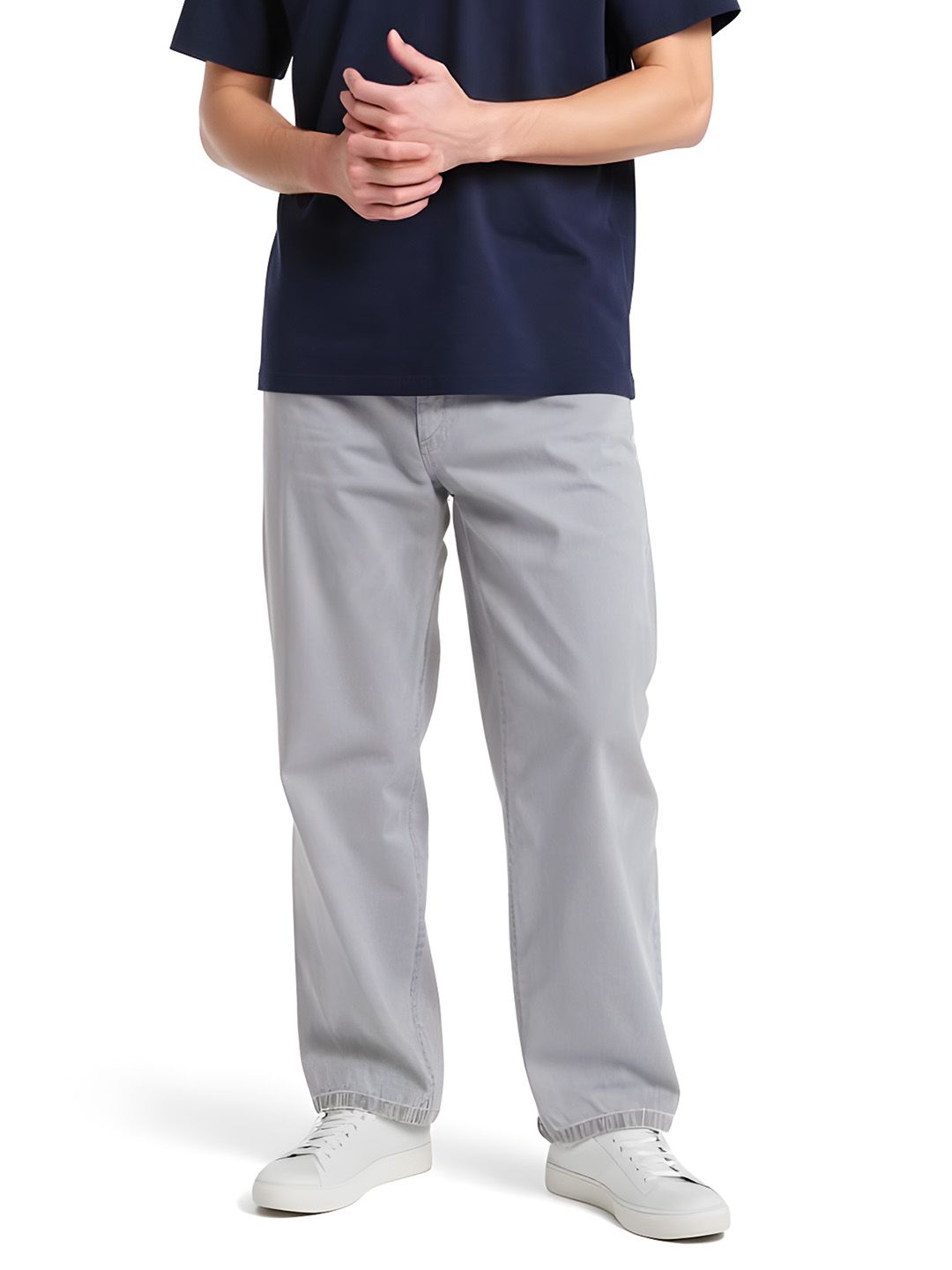 glitchez Men Relaxed Fit Mid-Rise Stretchable Cargos-picture-18